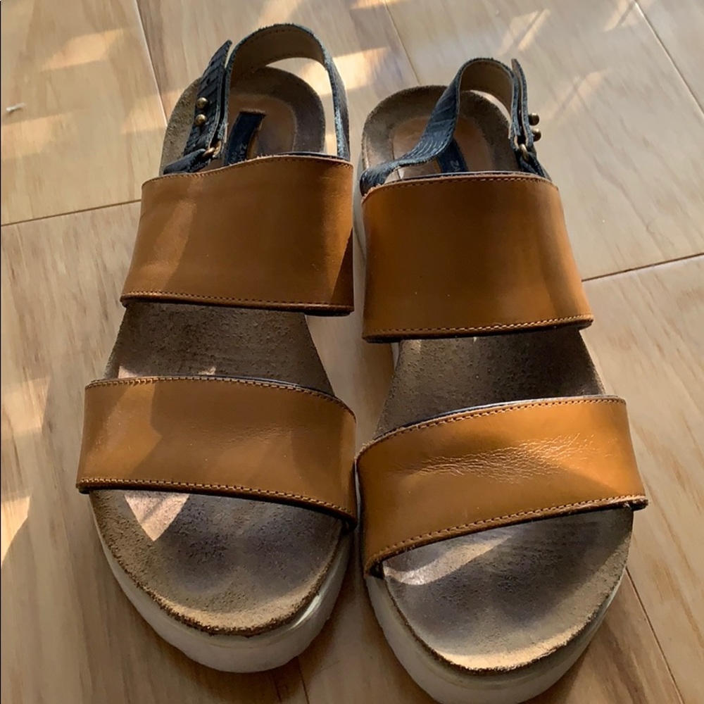 Zara Basic Brown Sandals 38
